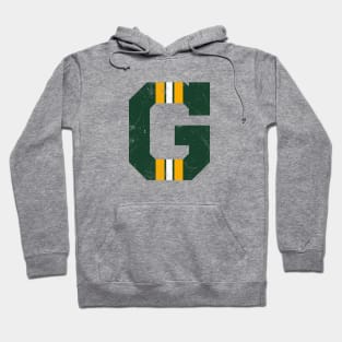 Green Bay G, vintage - white Hoodie